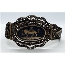 VINTAGE SIAM PANEL BRACELT-INTRICATE ENGRAVED