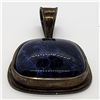 Image 2 : VINTAGE SQUARE STERLING PENDANT WITH DEEP