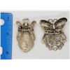 Image 4 : 2-VINTAGE STERLING ANGEL BROOCH/PINS
