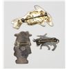 Image 3 : 3-VINTAGE MEXICO STERLING BROOCH/PINS