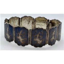 VINTAGE SIAM DANCINGN LADY PANEL BRACELET