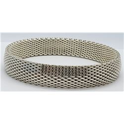 THICK! WOVEN STERLING BRACELET