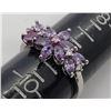Image 4 : 3-STERLING RINGS WITH PURPLE STONE ACCENTS