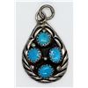Image 1 : VINTAGE NAVAJO STERLING TEARDROP PENDANT