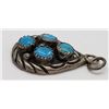 Image 3 : VINTAGE NAVAJO STERLING TEARDROP PENDANT