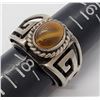 Image 3 : MEXICO STERLING TIGER EYE MEN'S RING SIZE 8