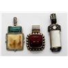 Image 1 : 3-VINTAGE STERLING PENDANTS ALL WITH DIFFERENT