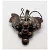 Image 1 : VINTAGE "ND" SIGNED STERLING GRAPE CLUSTER PIN