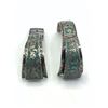Image 2 : STERLING WATCH BAND TURQUOISE INLAY DESIGN