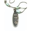 Image 4 : "LR" NECKLACE W TURQUOISE PENDANT
