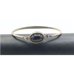 VINTAGE .925 BRACELET W BLACK ONYX STONE