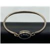 Image 2 : VINTAGE .925 BRACELET W BLACK ONYX STONE