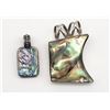 Image 1 : 2 ABALONE INLAY PENDANTS STERLING