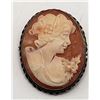 Image 1 : 800 STERLING SEA SHELL CAMEO PENDANT/BROOCH