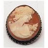 Image 2 : 800 STERLING SEA SHELL CAMEO PENDANT/BROOCH