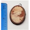 Image 6 : 800 STERLING SEA SHELL CAMEO PENDANT/BROOCH