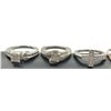 Image 3 : 6 STERLING RINGS W SMALL STONES