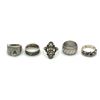 Image 1 : 5 STERLING RINGS SIZE 5