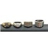 Image 1 : 4 STERLING RINGS W CLEAR STONES HEAVY!