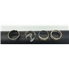 Image 2 : 4 STERLING RINGS NO STONES SIZE 7