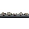 Image 3 : 5 ELEGANT STERLING RINGS W CLEAR STONES