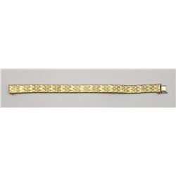 ITALY STERLING GOLD TONED 7 INCH BRACELET