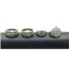 Image 1 : 4 RINGS  MARCASITE ELEGANT