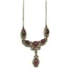 Image 1 : VINTAGE STERLING NECKLACE W PURPLE STONES