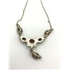 Image 4 : VINTAGE STERLING NECKLACE W PURPLE STONES