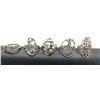 Image 1 : 5 STERLING RINGS WITH NO STONES