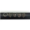 Image 3 : 5 STERLING RINGS WITH NO STONES