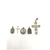 Image 1 : 5 RELIGIOUS PENDANTS STERLING