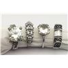 Image 1 : 4 STUNNING STERLING RINGS!! SIZES 6-8
