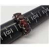 Image 2 : 4-GORGEOUS STERLING RINGS WITH GARNET ACCENTS