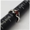Image 4 : 4-GORGEOUS STERLING RINGS WITH GARNET ACCENTS