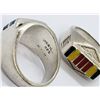 Image 3 : 2-STERLING MEN'S RINGS (1)MARKED MEXICO WITH