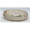 Image 1 : VINTAGE STERLING FILLIGREE HINGED BANGLE