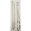 Image 1 : 2-18 INCH GOLD TONED ITALY STERLING NECKLACES