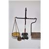 Image 1 : Vintage Canada post balance scale with all appropriate stamps and markings, includes weights