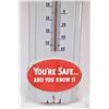 Image 3 : Vintage 1940's Prestone Anti-Freeze porcelain store thermometer, 36" long and 9" wide