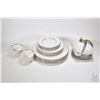 Image 1 : Royal Doulton "Argenta" dinnerware with setting for six of dinner plates, side plates, bread and but