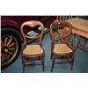 Image 1 : Two small side chair with recaned seats