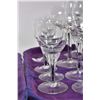 Image 2 : Fifty pieces of vintage Belfor (?) Bohemian crystal stemware including wine glasses, both red and wi