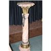 Image 1 : Marble and metal statuary stand 46" in height