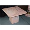 Image 1 : Center pedestal 23" square marble occasional table