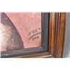 Image 2 : Framed original acrylic on canvas stylized nude signed by artist 36" X 24"