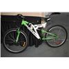 Image 1 : Kawasaki Kinesis 26" mountain bike with 21 speed Shimano gears, front and rear suspension includes b