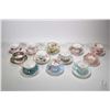 Image 1 : Twelve collectible china tea cups and saucers including Paragon, Foley, Adderley, Royal Albert, Staf
