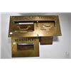 Image 1 : Brass wall mount letter and newspaper deposit mail slots