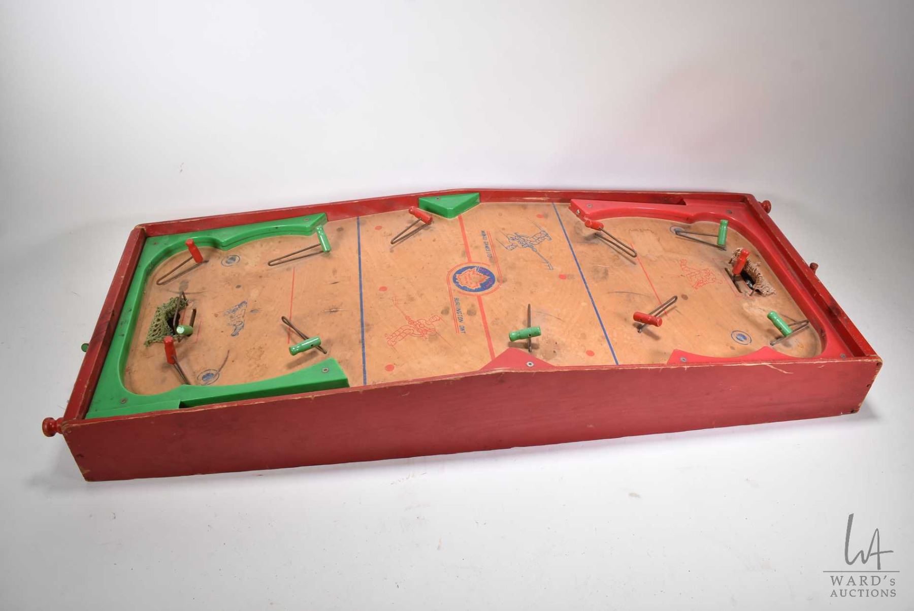 Vintage wooden hockey game by Munro Games Ltd. Burlington, Ontario